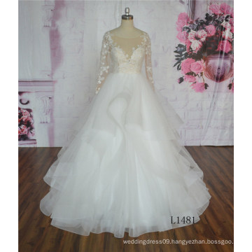 Elegant Lace Wedding Dress Ball Gown